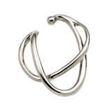 B：シルバー | イヤーカフ レディース 金属アレルギー | CREAM-DOT