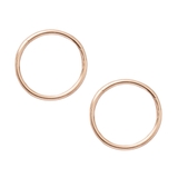 ピンクゴールド | サージカルステンレス 金属アレルギー対応 両耳用 | CREAM-DOT