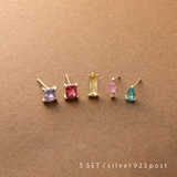 5点セット ピアス シルバーポスト | CREAM-DOT | 詳細画像1