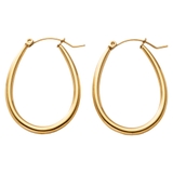 ゴールド | ステンレス製 ピアス フープピアス | CREAM-DOT