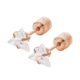 C：ピンクゴールド | ステンレス製 ピアス 金属アレルギー | CREAM-DOT