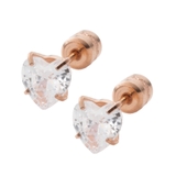 D：ピンクゴールド | ステンレス製 ピアス 金属アレルギー | CREAM-DOT