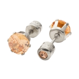 ベージュ | 全88種類 ステンレス製 ピアス | CREAM-DOT