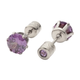 パープル | 全88種類 ステンレス製 ピアス | CREAM-DOT