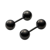 ブラック | 全20種類 ステンレス製 ピアス | CREAM-DOT