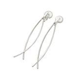 シルバー | イヤリング レディース ワイヤーフィット | CREAM-DOT