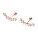 ピンクゴールド | ピアス レディース ネジロック式 | CREAM-DOT