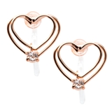 ピンクゴールド | 日本製 選べる ピアス | CREAM-DOT