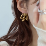 ピアス フープピアス チタンポスト | CREAM-DOT | 詳細画像10 