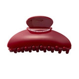 レッド | バンスクリップ ヘアクリップ パール | CREAM-DOT