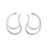 シルバー | イヤーカフ 金属アレルギー ニッケルフリー | CREAM-DOT