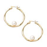 ゴールド | ピアス 18kコーティング チタンポスト | CREAM-DOT