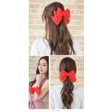 (ビッグとろみダブルリボンバレッタ&ゴム) バレッタ ヘアゴム | curvy's  | 詳細画像10 