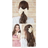 (ビッグとろみダブルリボンバレッタ&ゴム) バレッタ ヘアゴム | curvy's  | 詳細画像6 