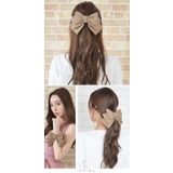 (ビッグとろみダブルリボンバレッタ&ゴム) バレッタ ヘアゴム | curvy's  | 詳細画像7 