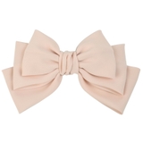 03.ライトピンク | (ビッグとろみダブルリボンバレッタ&ゴム) バレッタ ヘアゴム | curvy's 