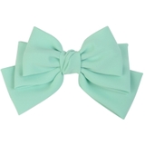 07.ミント | (ビッグとろみダブルリボンバレッタ&ゴム) バレッタ ヘアゴム | curvy's 