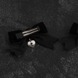 クロスハートリボンヘアピン 全1色(2個セット)ブラック 黒 | ililil | 詳細画像6 