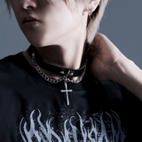 NOVESSELクロスチェーンチョーカー 全2色 ブラック | ililil | 詳細画像2