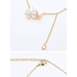 フローラルバタフライビジューネックレス | Dazzy | 詳細画像4