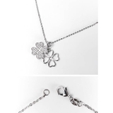 [2点SET] フォーリーフクローバーネックレス＆ピアスセット | Dazzy | 詳細画像3 