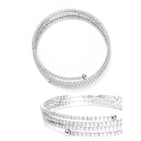 エレガント 3連 ラインストーン ブレスレット | Dazzy | 詳細画像3 