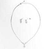 [2点SET]オーバルカットビジューネックレス＆ピアスセット[店内アクセ] | Dazzy | 詳細画像2 