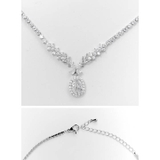 [2点SET]オーバルカットビジューネックレス＆ピアスセット[店内アクセ] | Dazzy | 詳細画像3 