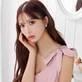 [2点SET]オーバルカットビジューネックレス＆ピアスセット[店内アクセ] | Dazzy | 詳細画像5 