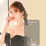 クローバーモチーフシルバービジューネックレス[店内アクセ] | Dazzy | 詳細画像1 