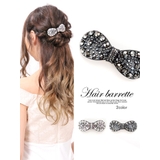 ヘアアクセサリー リボンモチーフバレッタ● | Dazzy | 詳細画像1