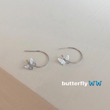 2WAY 蝶々モチーフ フープピアス | Decorative  | 詳細画像4 