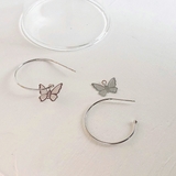 2WAY 蝶々モチーフ フープピアス | Decorative  | 詳細画像5 