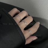 シンプルデザインリング 3点セット シルバー ゴールド | Decorative | 詳細画像1