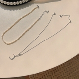 月と星モチーフの煌めくネックレス | Decorative  | 詳細画像4 