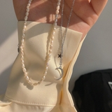 月と星モチーフの煌めくネックレス | Decorative  | 詳細画像5 