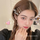 ヘアクリップ ヘアピン 3点セット リボンモチーフ パール ストーン | Decorative | 詳細画像1