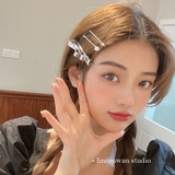 ヘアクリップ ヘアピン 3点セット リボンモチーフ パール ストーン | Decorative | 詳細画像2