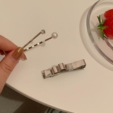 ヘアクリップ ヘアピン 3点セット リボンモチーフ パール ストーン | Decorative | 詳細画像5