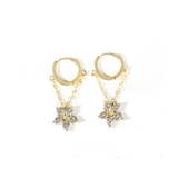 ピアス フラワーモチーフ フープ チェーン | Decorative  | 詳細画像6 