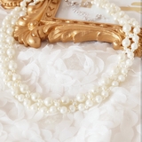 イミテーションパール一連 ネックレス レディース | レースレディース  | 詳細画像3 