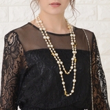 イミテーションパール 2連ネックレス ローズ | レースレディース  | 詳細画像13 