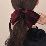 ベロア調 ビッグ リボン | レースレディース  | 詳細画像1 