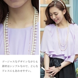 三連パールロングネックレス レディース 春 | レースレディース | 詳細画像8