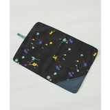 006-ペンキ-アビスブルー | 速乾シワになりにくい 無地×総柄 リバーシブルランチョンマット | devirock