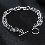 2連チェーンマンテルブレスレット チェーン ブレスレット | インナーショップDiamondHearts | 詳細画像1