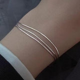 シルバー | 3連チェーンブレスレット 3連チェーン ブレスレット | インナーショップDiamondHearts 