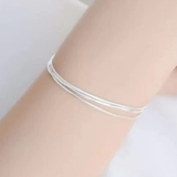 シルバー | 3連シンプルブレスレット 3連チェーン ブレスレット | インナーショップDiamondHearts