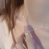 シルバー系その他 | ビジューネックレス イミテーション 菱形 | インナーショップDiamondHearts