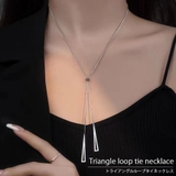 トライアングルループタイ Yシェイプ ネックレス | インナーショップDiamondHearts | 詳細画像1